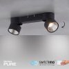 Plafonnier Paul Neuhaus PURE-NOLA LED Noir, 2 lumières