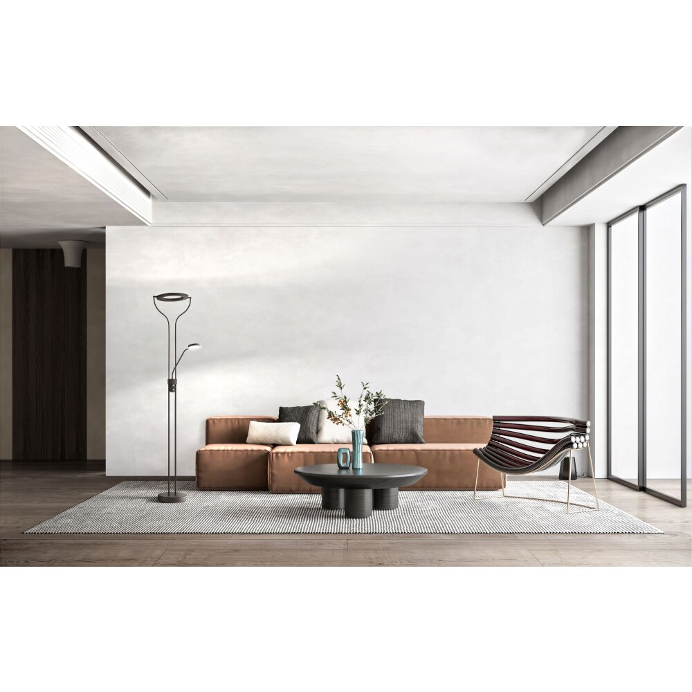 Lampadaire à vasque Fischer & Honsel Davos LED Noir, 1 lumière main product photo