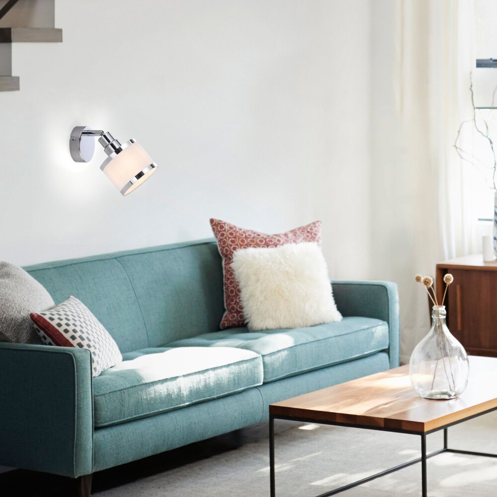 Applique murale Leuchten-Direkt ACCOR Argenté, 1 lumière main product photo