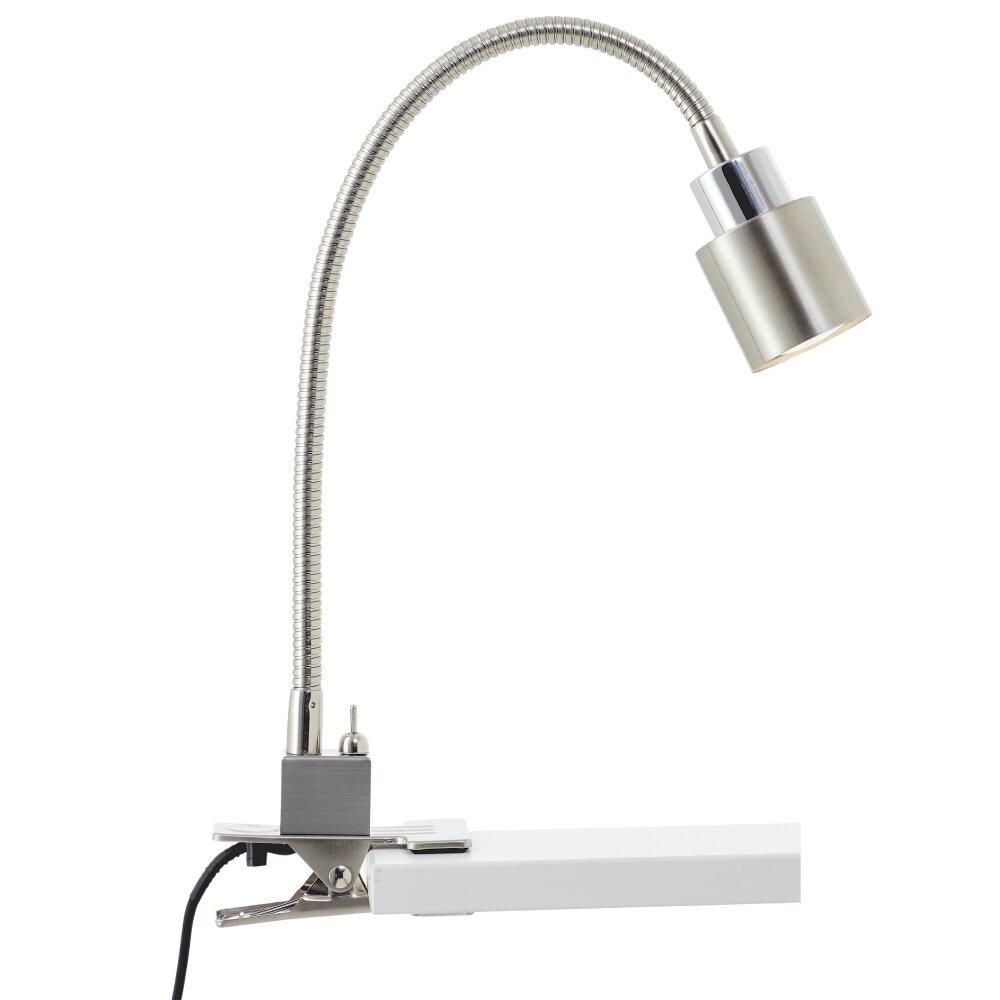 lampe â clipper Brilliant Andres LED Argenté, 1 lumière main product photo