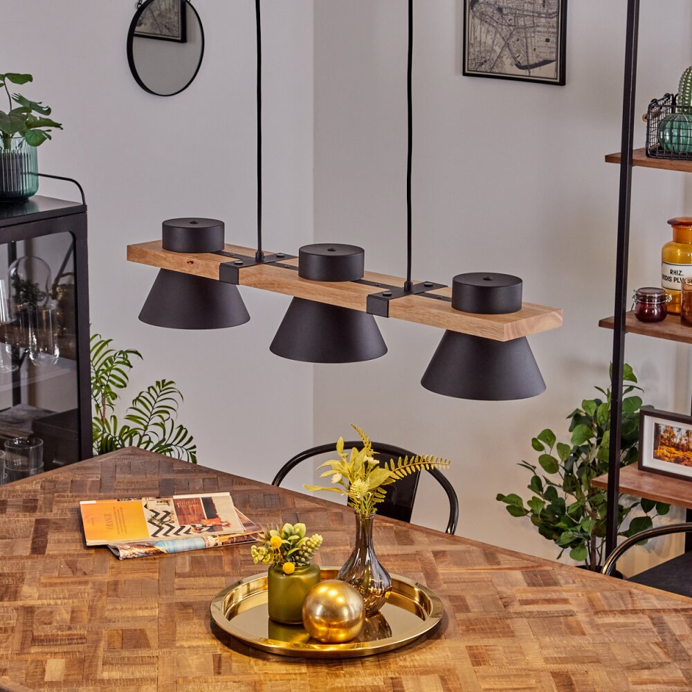 Suspension Gatangachi Noir, 3 lumières main product photo