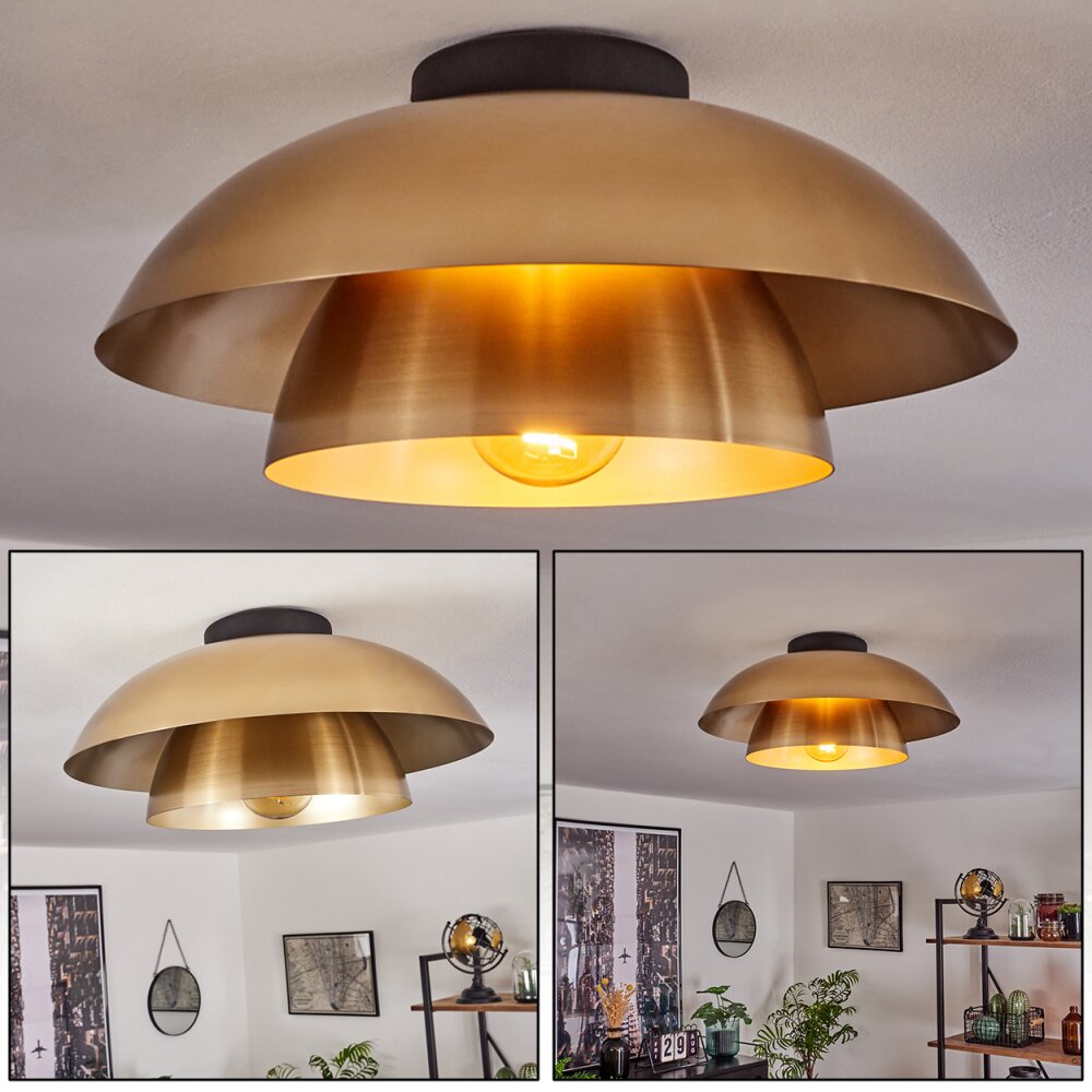 Plafonnier Albo Noir, 1 lumière main product photo