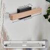lampe miroir Borobia LED Noir, 1 lumière