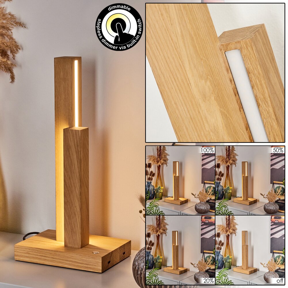 Lampe de table Tejedor LED Chrome, Écru, 2 lumières main product photo