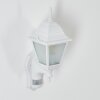 Applique murale d'extérieur Naofe Blanc, 1 lumière, Détecteur de mouvement