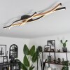 Plafonnier Fuliola LED Noir, 1 lumière