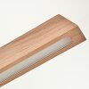 Suspension Llevallol LED Écru, Nickel mat, 3 lumières