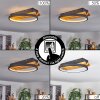 Plafonnier Rodekro LED Écru, Noir, 1 lumière