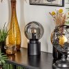 Lampe de table Flawil Noir, 1 lumière