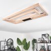 Plafonnier Surisultana LED Bois clair, 2 lumières