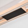 Plafonnier Surisultana LED Bois clair, 2 lumières