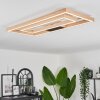 Plafonnier Surisultana LED Bois clair, 2 lumières