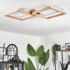 Plafonnier Surisultana LED Bois clair, Noir, 2 lumières