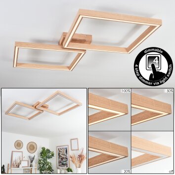 Plafonnier Surisultana LED Écru, 2 lumières