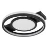 Plafonnier Globo GISELL LED Noir, 1 lumière, Télécommandes, Changeur de couleurs