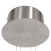 Suspension Steinhauer Piola LED Acier brossé, 2 lumières