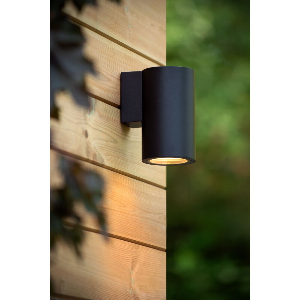 Applique murale d'extérieur Lucide VOLANTIS Noir, 1 lumière main product photo