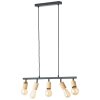 Suspension Brilliant Tiffany Écru, Noir, 5 lumières