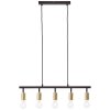 Suspension Brilliant Tiffany Or, Noir, 5 lumières