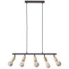 Suspension Brilliant Tiffany Or, Noir, 5 lumières