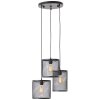 Suspension Brilliant Maze Noir, 3 lumières