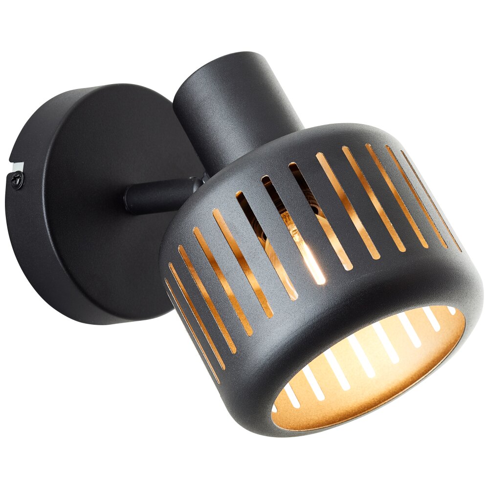 Applique murale Brilliant Tyas Noir, 1 lumière main product photo