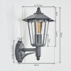 Applique murale d'extérieur Moskau Anthracite, 1 lumière