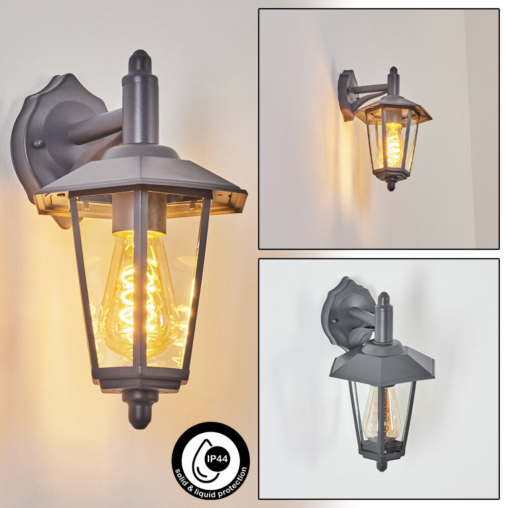 Applique murale d'extérieur Moskau Anthracite, 1 lumière main product photo