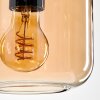 Suspension Verre 15 cm Lauden Ambre, 1 lumière