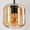 Suspension Verre 15 cm Lauden Ambre, 1 lumière