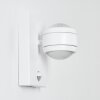 Applique murale d'extérieur Borlo LED Blanc, 2 lumières, Détecteur de mouvement