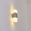 Applique murale d'extérieur Belerda LED Gris, 2 lumières, Détecteur de mouvement