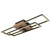 Plafonnier  Avelal LED Bois clair, Couleur bois, Noir, 1 lumière
