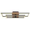 Plafonnier  Avelal LED Bois clair, Couleur bois, Noir, 1 lumière