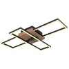 Plafonnier  Avelal LED Bois clair, Couleur bois, Noir, 1 lumière
