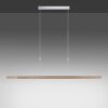 Suspension Paul Neuhaus ADRIANA LED Bois clair, 3 lumières
