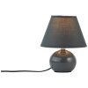 Lampe de table Brilliant Primo Gris, 1 lumière