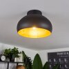 Plafonnier Guayo Noir, 1 lumière