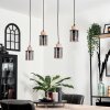 Suspension Loursin Noir, 4 lumières