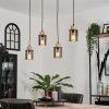 Suspension Loursin Noir, 4 lumières
