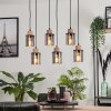 Suspension Loursin Noir, 6 lumières