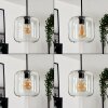 Suspension Verre 20cm Lauden Clair, 3 lumières