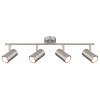Plafonnier Globo ALLVI Nickel mat, 4 lumières