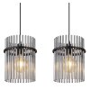 Suspension Globo GORLEY Noir, 3 lumières