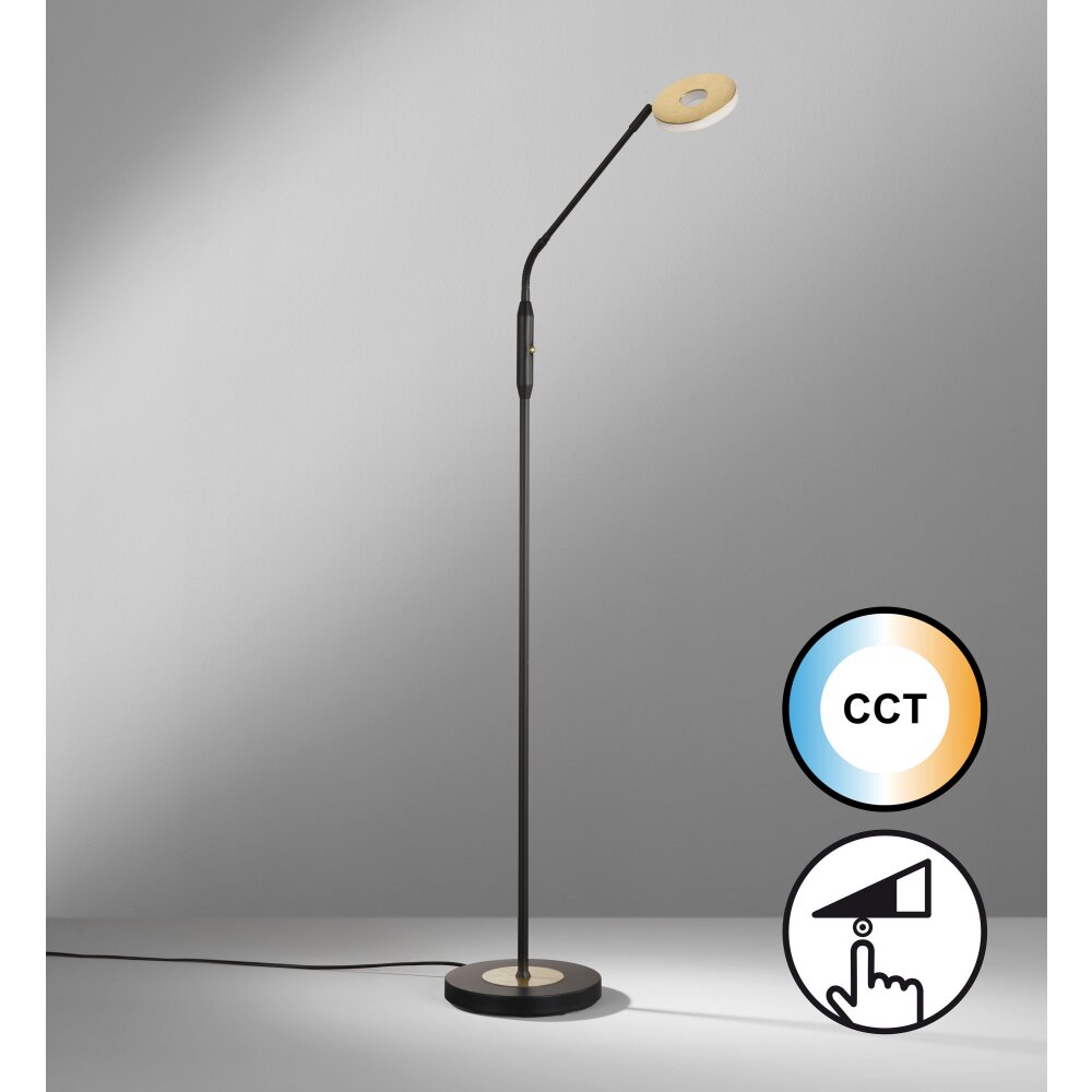 Lampadaire Fischer & Honsel Dent LED Noir, 1 lumière main product photo