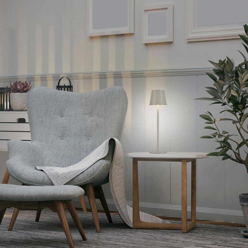 Lampe à poser Leuchten Direkt EURIA LED Gris, 1 lumière main product photo
