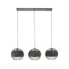 Suspension Burgase Anthracite, 3 lumières