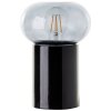 Lampe de table Brilliant Knut Noir, 1 lumière