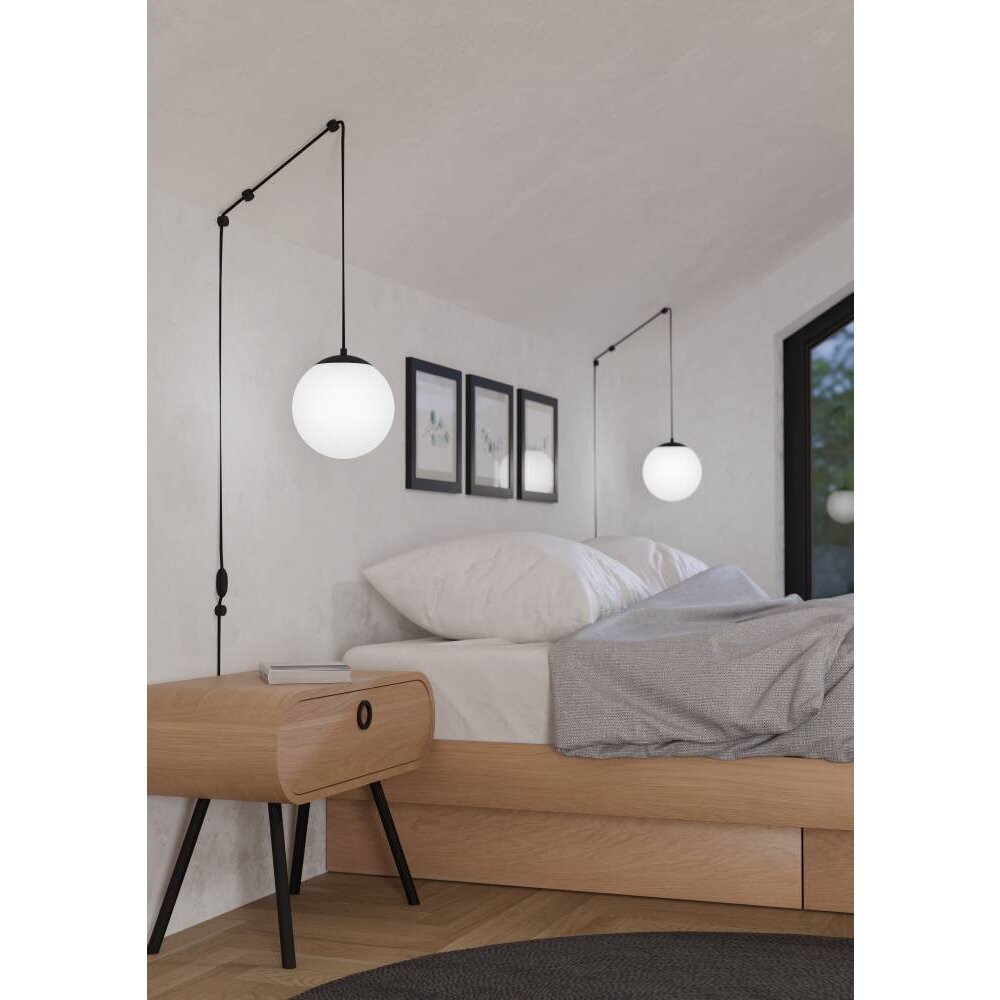 Suspension Eglo RONDO Noir, 1 lumière main product photo