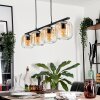Suspension Verre 15cm Lauden Clair, 4 lumières